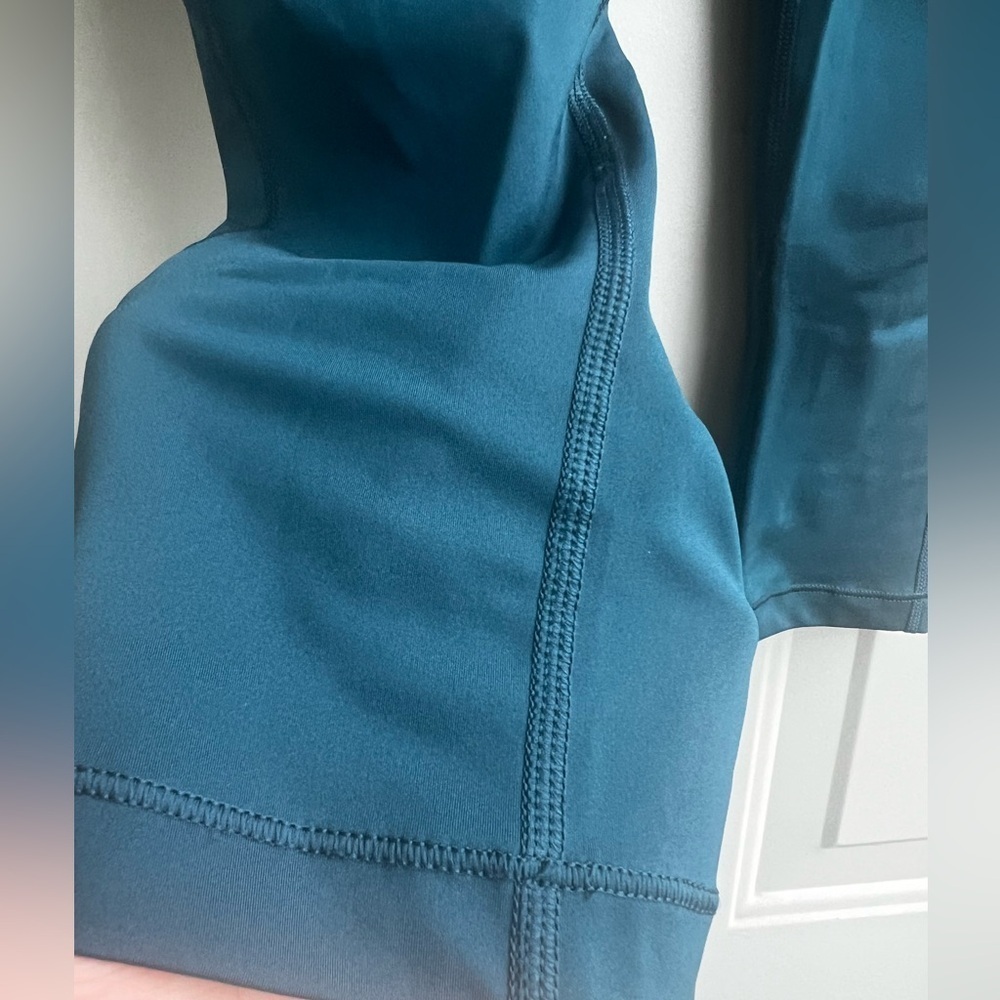 Athleta Accelerate Crop Leggings Size S Oceanic Teal Blue Workout/Yoga Pants - Picture 5 of 8